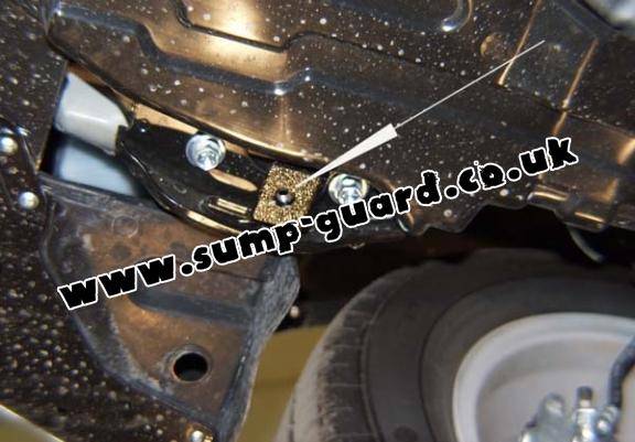 Steel sump guard for Fiat Sedici