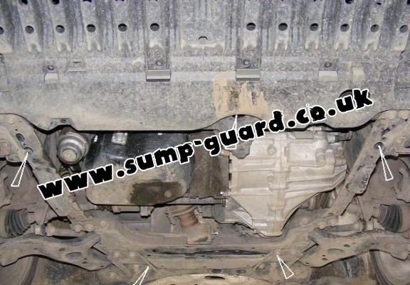 Steel sump guard for Toyota Avensis