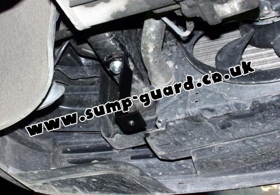 Steel sump guard for VW Lupo