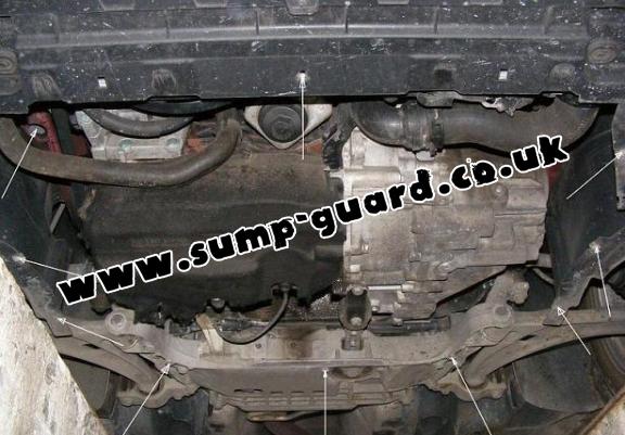 Steel sump guard for VW Passat B6