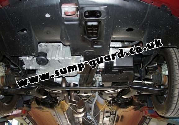 Steel sump guard for Volvo S40