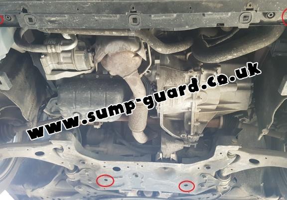 Steel sump guard for Volvo V40