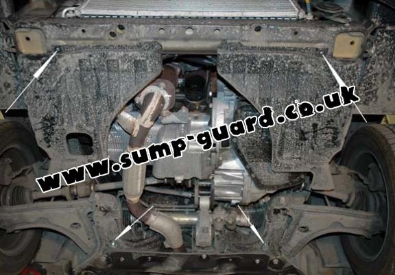Steel sump guard for Daewoo Nubira