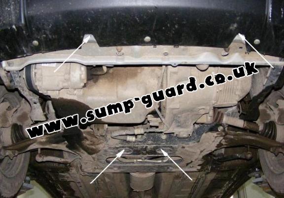 Steel sump guard for the protection of the engine and the gearbox for Citroen Xsara Picasso