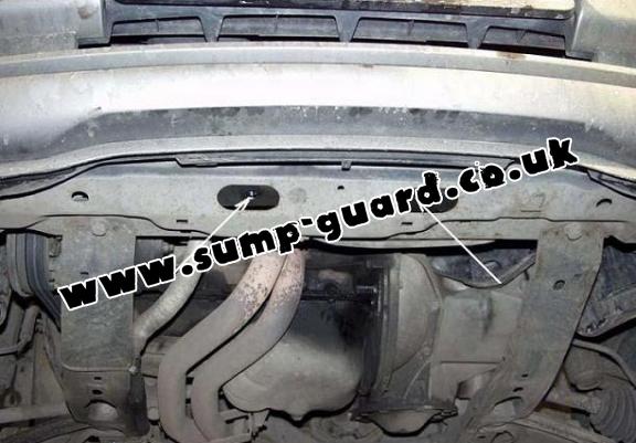 Steel sump guard for Vauxhall Vectra A