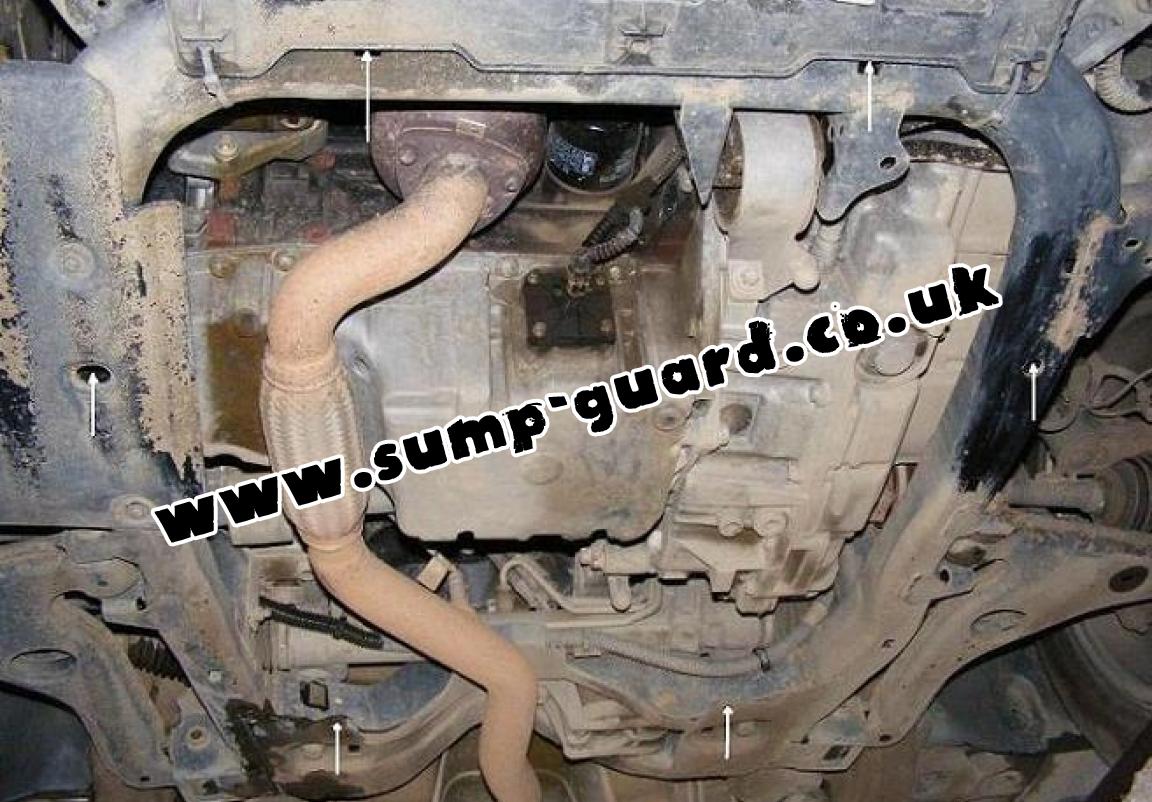 Steel sump guard for Vauxhall Astra H