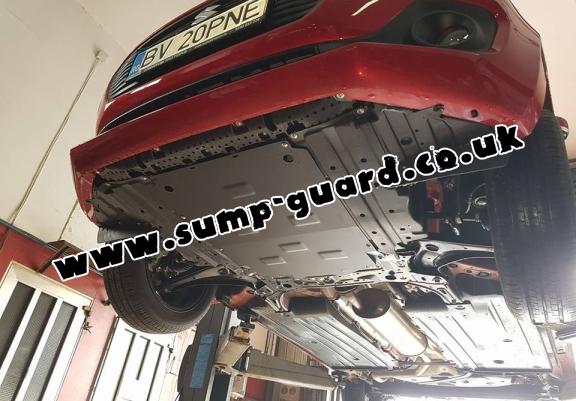 Steel sump guard for Suzuki Baleno