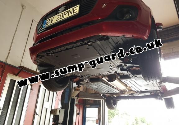 Steel sump guard for Suzuki Baleno