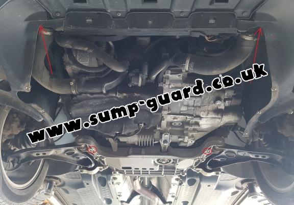 Steel sump guard for VW Tiguan