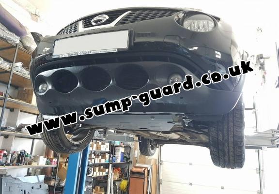 Steel sump guard for Nissan Juke