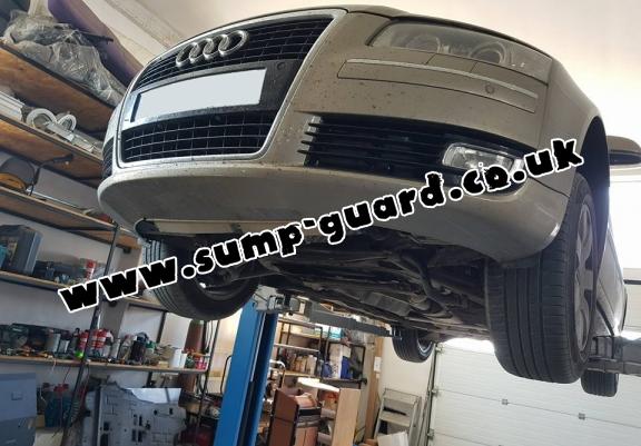 Steel sump guard for Audi A8