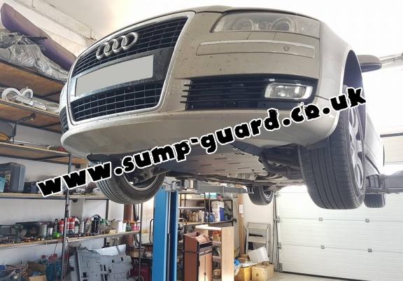 Steel sump guard for Audi A8