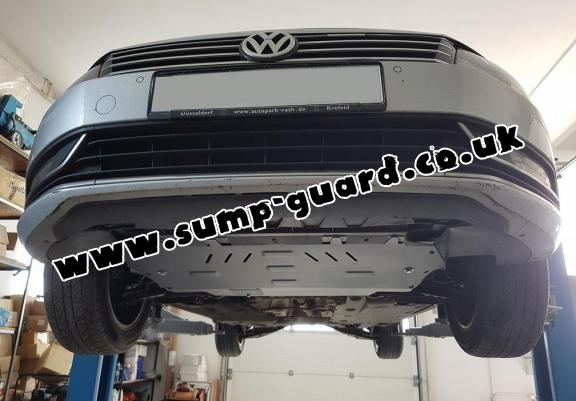 Steel sump guard for VW Passat B6