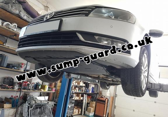 Steel sump guard for VW Passat B6