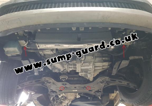 Steel sump guard for Vauxhall Vivaro