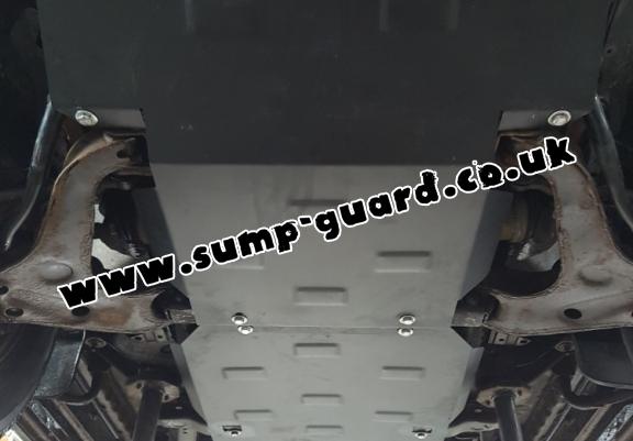 Steel sump guard for the protection of the engine and the radiator for Mitsubishi Shogun Sport 1