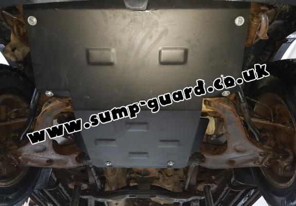 Steel sump guard for the protection of the engine and the radiator for Mitsubishi Shogun Sport 1