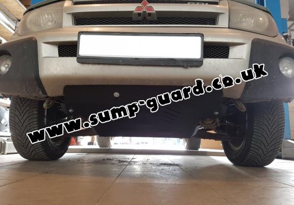 Steel sump guard for Mitsubishi Shogun Pinin