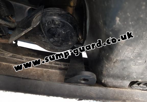 Steel sump guard for golf mk4