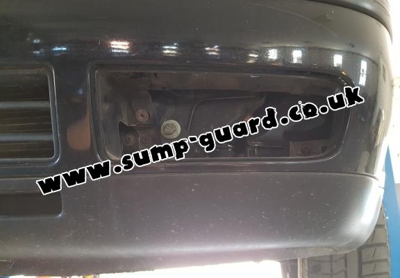 Steel sump guard for golf mk4