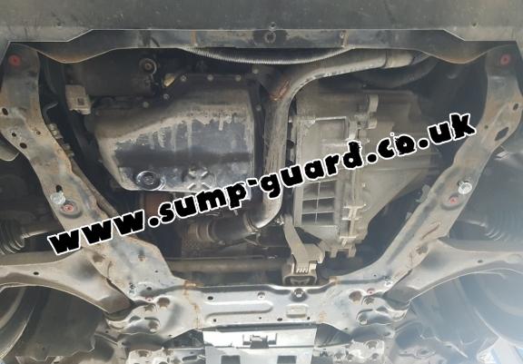 Steel sump guard for the protection of the engine and the gearbox for Volvo S80