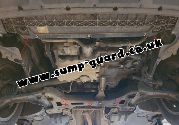 Steel sump guard for Skoda Scala