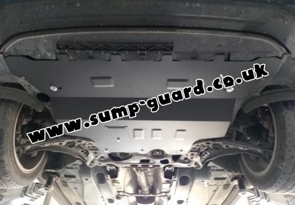 Steel sump guard for the protection of the engine and the gearbox for Skoda Octavia 3 - automatic gearbox