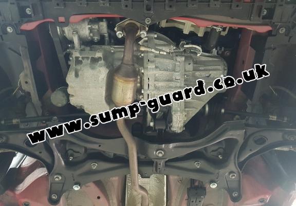 Steel sump guard for Peugeot 107