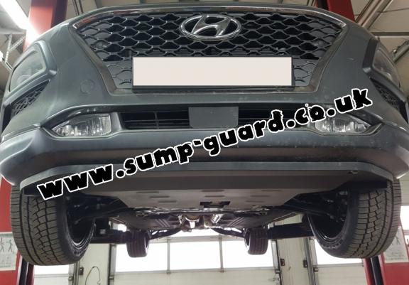 Steel sump guard for Hyundai Kona