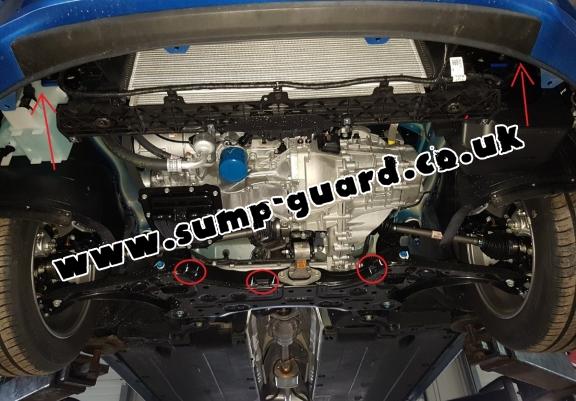 Steel sump guard for  Hyundai Elantra