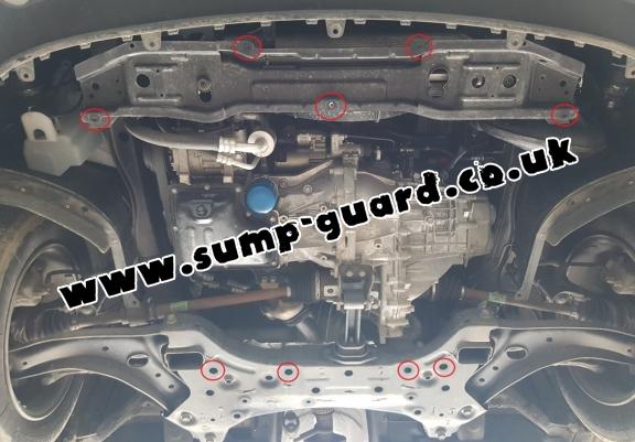 Steel sump guard for Kia Stonic