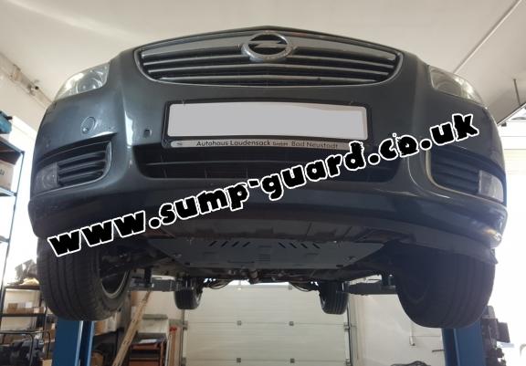Steel sump guard for Vauxhall Astra I