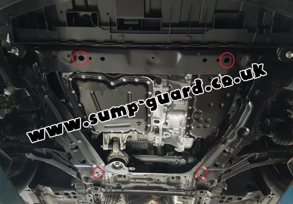 Steel sump guard for Renault Koleos