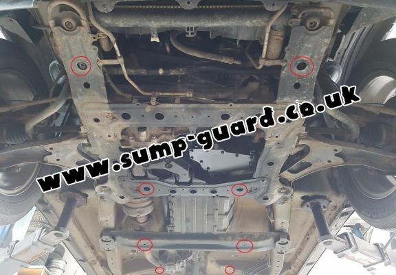 Steel gearbox and transfer case guard for Suzuki Grand Vitara 2