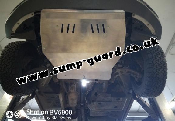 Aluminum sump guard for Volkswagen Transporter T5 Caravelle