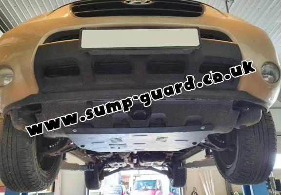 Steel sump guard for Hyundai Veracruz