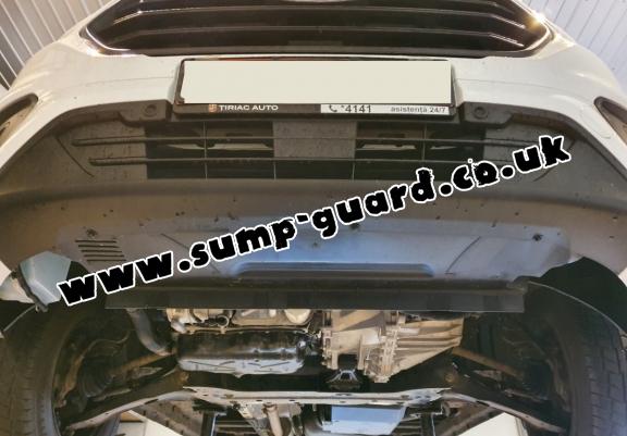 Steel sump guard for the protection of the engine and the gearbox for Ford Transit Custom - FWD