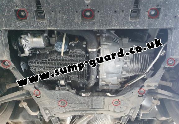 Steel sump guard for Vauxhall Zafira Life