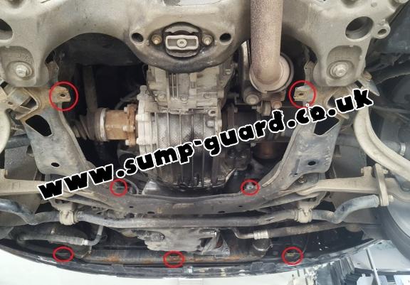 Steel sump guard for Audi A4  B6