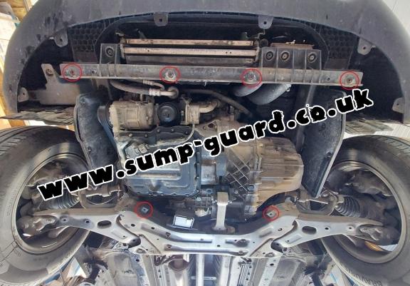 Steel sump guard for Hyundai IX35