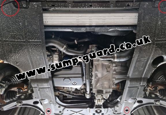 Steel sump guard for Peugeot Boxer