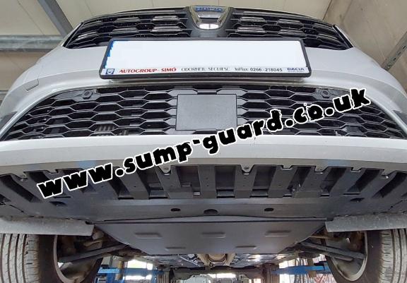 Steel sump guard for Dacia Logan 