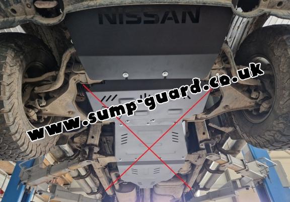 Steel radiator guard for Nissan Navara