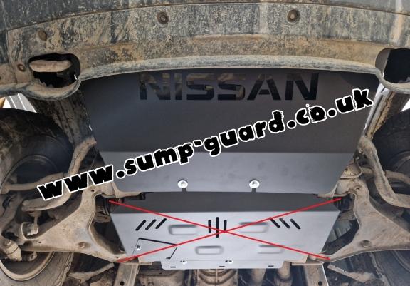 Steel radiator guard for Nissan Navara