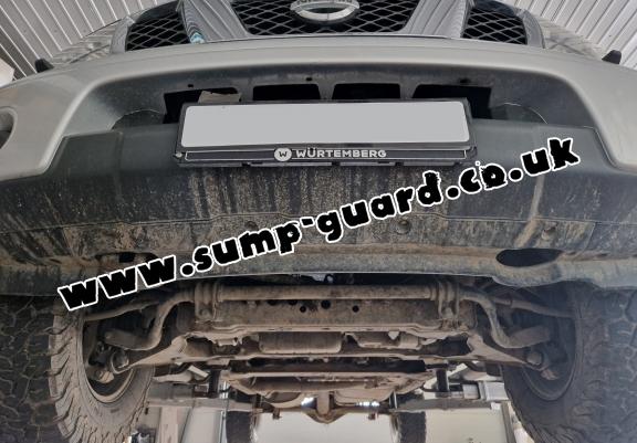 Steel radiator guard for Nissan Navara