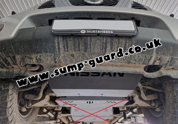 Steel radiator guard for Nissan Navara