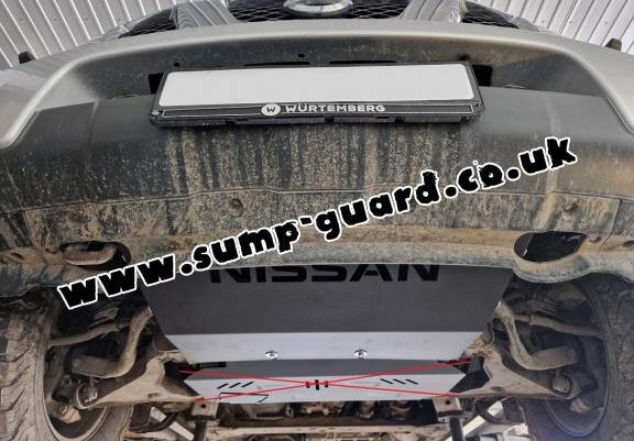 Steel radiator guard for Nissan Navara