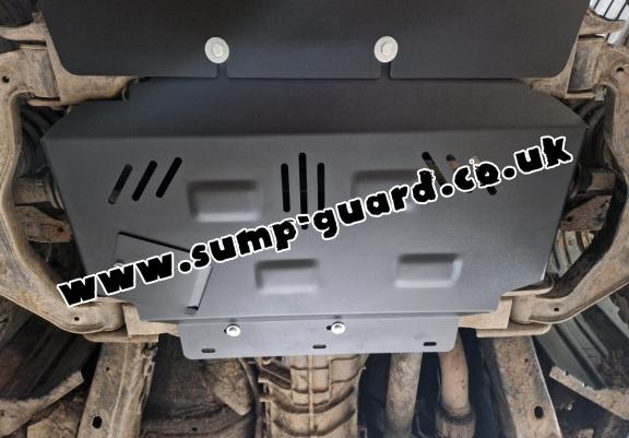 Steel sump guard for Nissan Navara