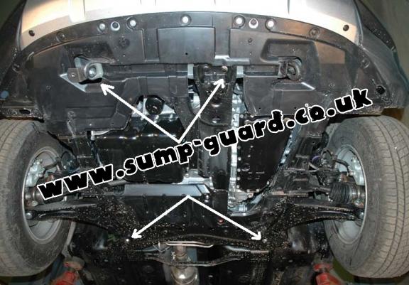 Steel sump guard for Mitsubishi Outlander