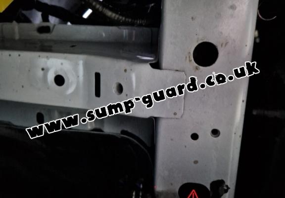 Steel sump guard for the protection of the engine and the gearbox for Ford Transit Custom